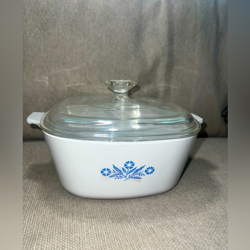 Vintage Corning Ware Blue Cornflower 2.5 Quart Casserole P 2 1/2 B With Lid USA